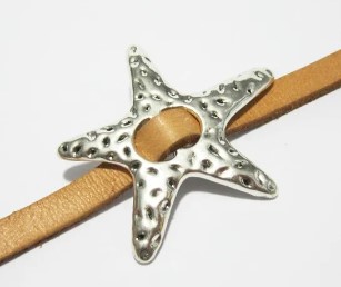 Estrella de mar de Zamak 5mm x 2mm