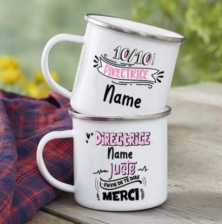 Taza de café con nombre personalizado para el DIRECTOR