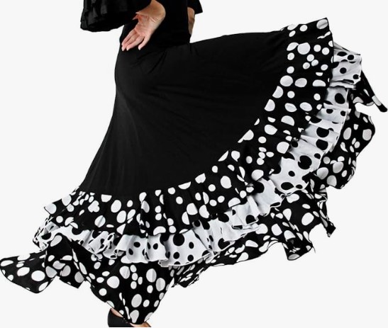 Gojoy shop- Falda Profesional de Lunares para Baile Danza Flamenco o Sevillanas