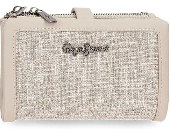 Pepe Jeans Maddie Cartera con Tarjetero Beige