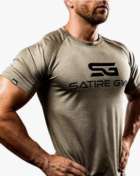 Satire Gym - Camiseta Ajustada Fitness