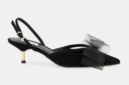 Zapatos de salón de mujer destalonados con tacón de aguja - Línea Atelier