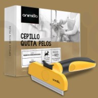 Cepillo Ergonómico Profesional Quita Pelos con Púas de Acero Inoxidable