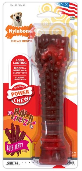 Hueso Nylabone Dura Chew Beef Jerky con aroma a carne