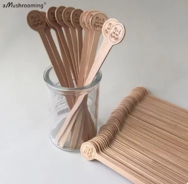 Agitadores de café con grabado personalizado, palitos de madera de pájaro Vintage con iniciales, para bodas, cócteles y fiestas, 100 piezas