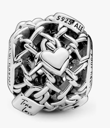 PANDORA Moments Charms - Candado y llave de plata de ley