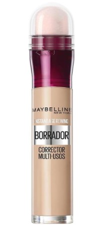 Maybelline New York, Corrector de Ojeras, Bolsas e Imperfecciones, Borrador Ojos, 07 Sand, 6 ml