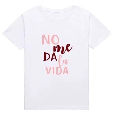 Camiseta con estampado de letras It Don't Give Me Life
