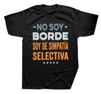 Camiseta divertida de algodón