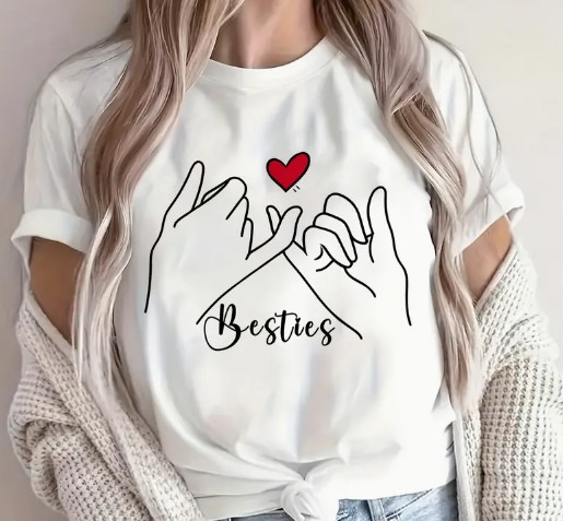 Camiseta gráfica La mejor amiga de la mujer - Besties