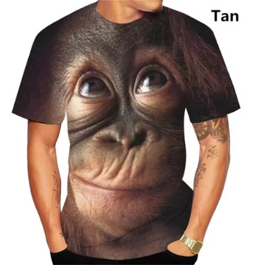 Camisetas 3D monos