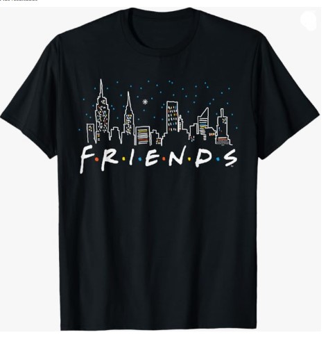 Friends Santa Skyline Camiseta