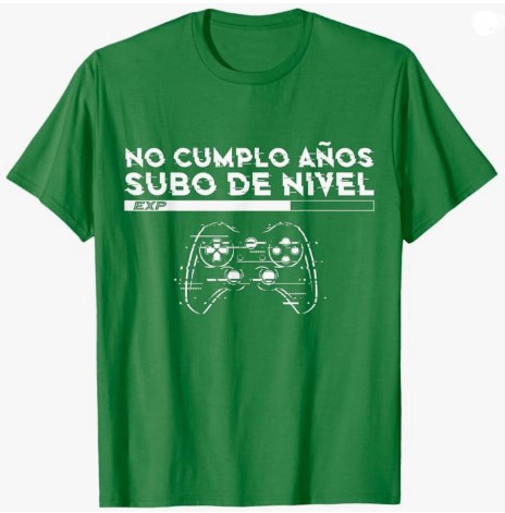 No Cumplo Años Subo De Nivel Divertido Gamer Cumpleaños Camiseta