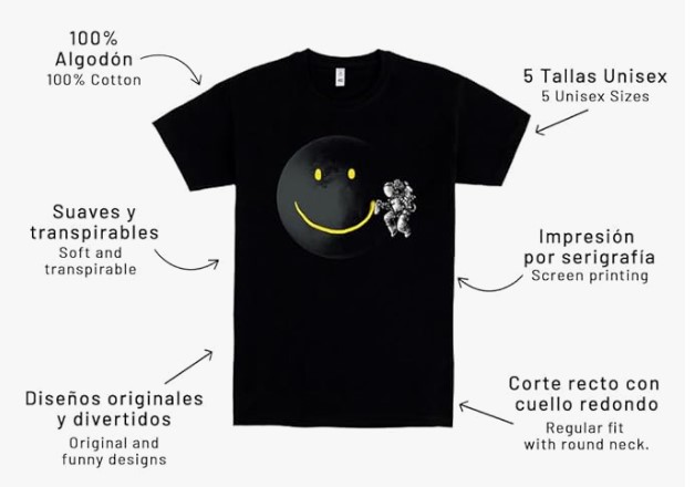 Pampling Camiseta de Manga Corta, 100% Algodón