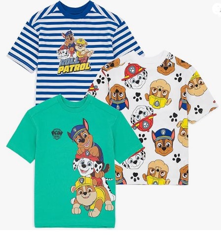 Paw Patrol Boys Camisetas 3 Pack