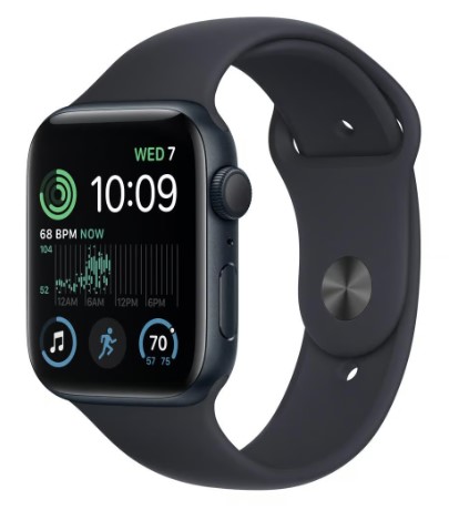 Apple Watch Series SE 2 (2022) GPS 40 mm - Aluminio Medianoche - Correa deportiva Negro