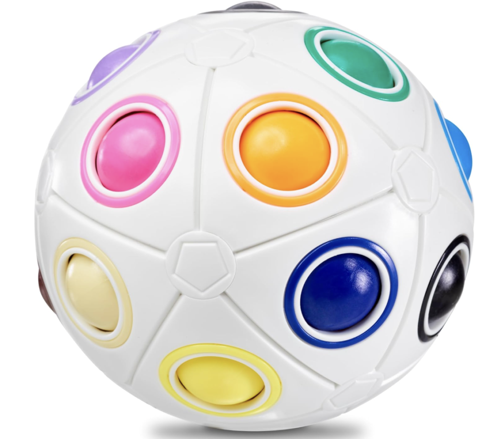 CUBIDI® Bola Mágica Arcoíris Grande Puzzle 3D. Rompecabezas Niños Ideal También como Rompecabezas Adultos. Juguetes Antiestres Adultos y Perfectos como Regalo Niña 6 Años y Niño