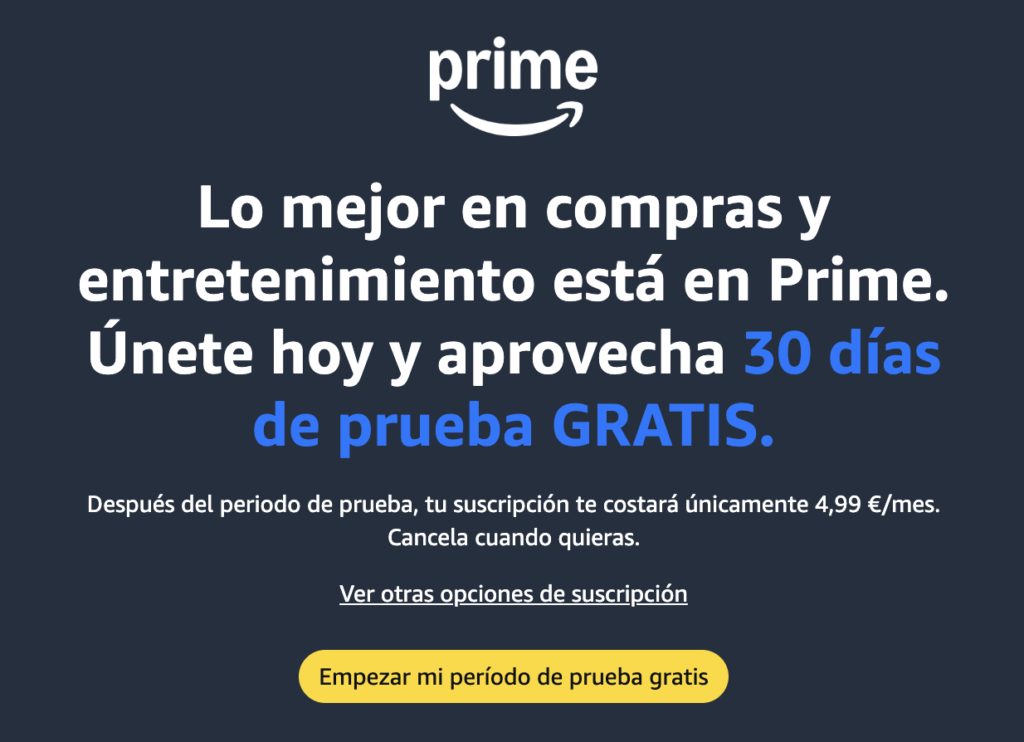 Amazon Prime Banner